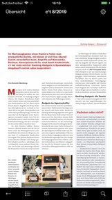 c’t Magazin screenshot