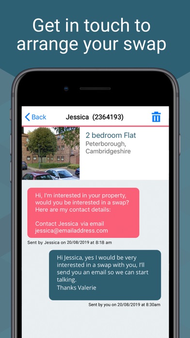 House Exchange Screenshot
