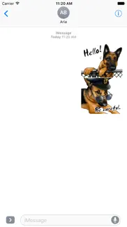 german shepherd dog sticker iphone screenshot 1