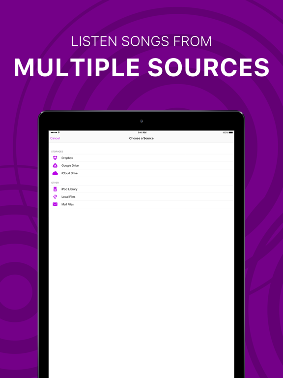 Offline Music Player & Cloud iPad screenshot 5 - Utilities app
