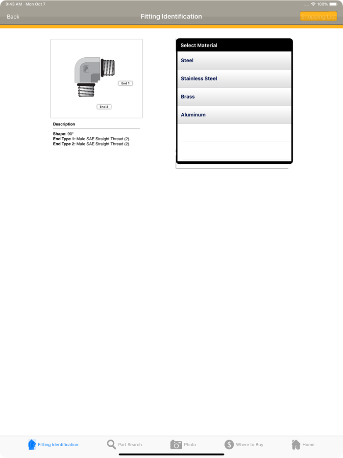Parker Fitting Finder