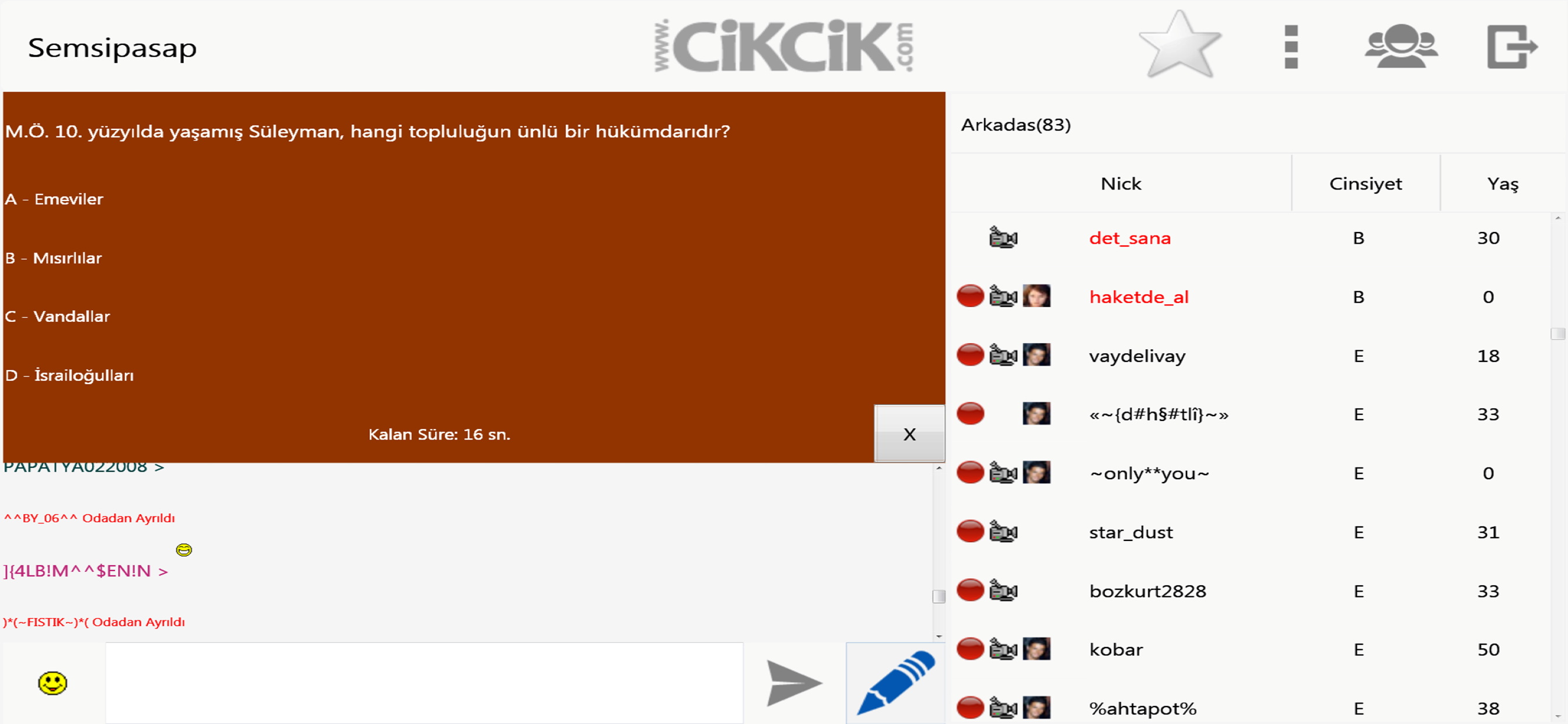 SüperChat Kameralı Sohbet