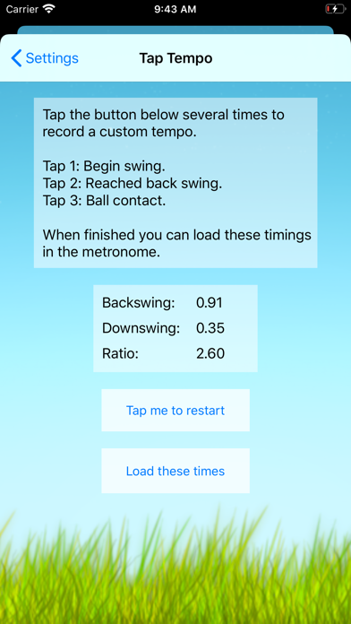 Swing Tempo Trainer Screenshot