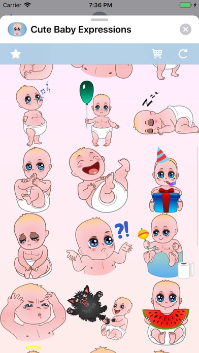 Screenshot #1 pour Cute Baby Expressions