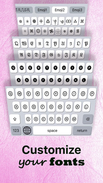 Top Fonts: Cool font, keyboard