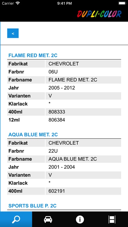 DUPLI-COLOR Color Search