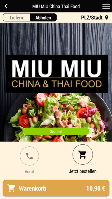 MIU MIU China Thai Food Screenshot
