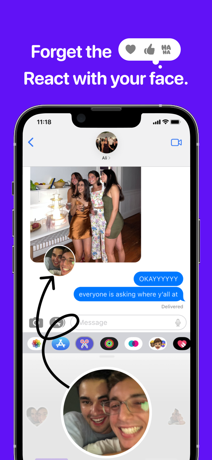 Cutouts React With Your Face