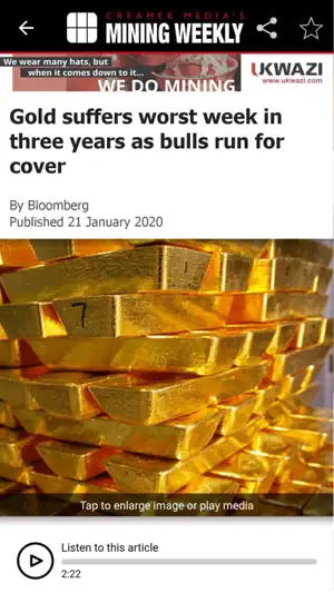 Creamer Media's Mining Weekly screenshot 2