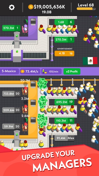 Idle Passport Tycoon screenshot 2