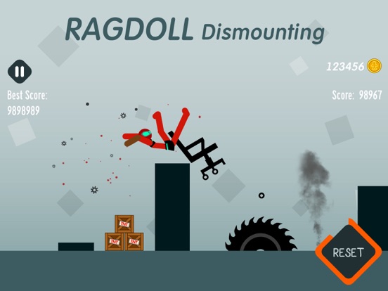 iPad Image of Ragdoll Dismounting