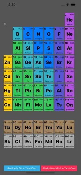 Game screenshot Tarot: Periodic Table apk