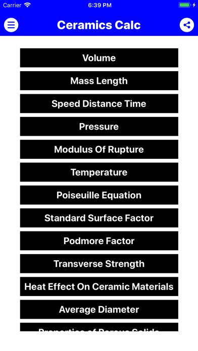 Ceramics Calc Screenshot