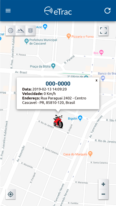 eTrac Screenshot