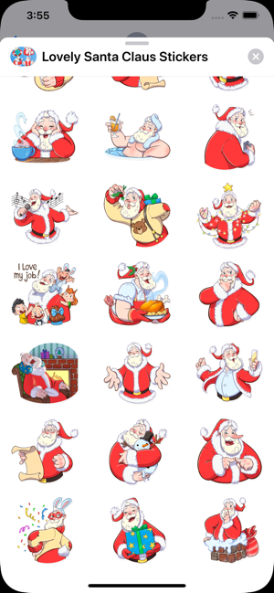 Lovely Santa Claus Stickers HD(圖3)-速報App