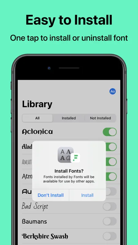 Fonts: Install New Fonts screenshot 2 of 4