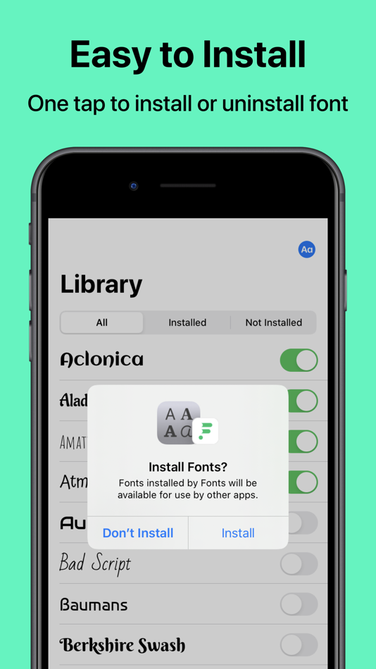 #2. Fonts: Install New Fonts (iOS) 由: 立毅 成