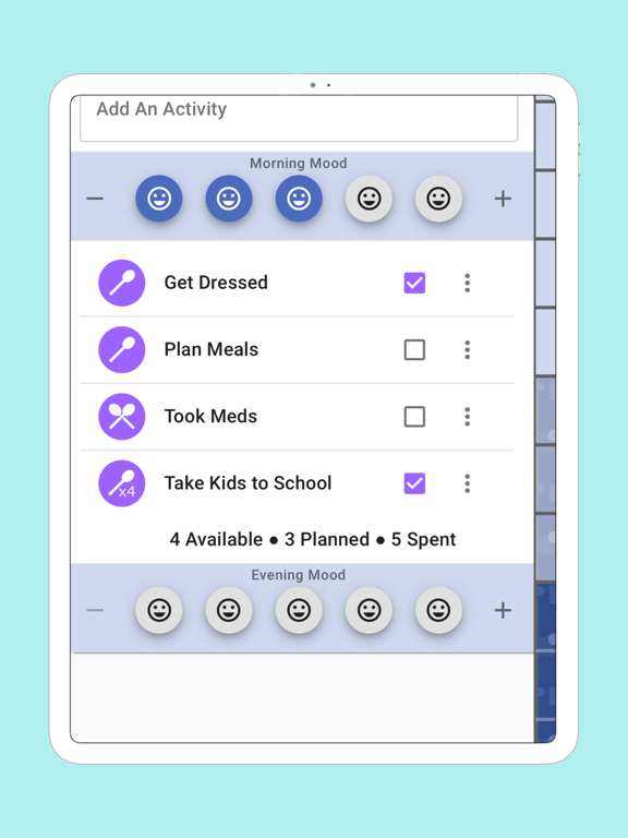 SpoonieDay iPad screenshot 5 - Lifestyle app