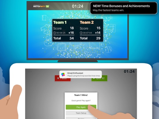 SketchParty TV iPad app afbeelding 4
