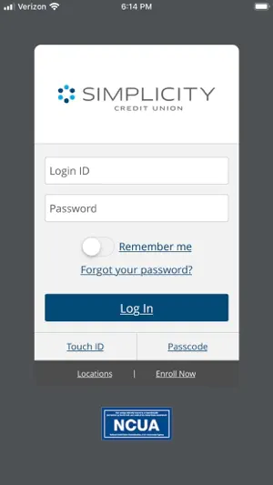 Simplicity Credit Union Mobile screenshot 1