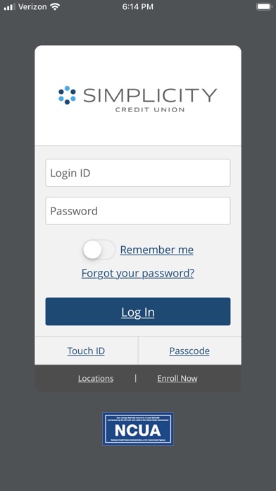 Simplicity Credit Union Mobile Screenshot