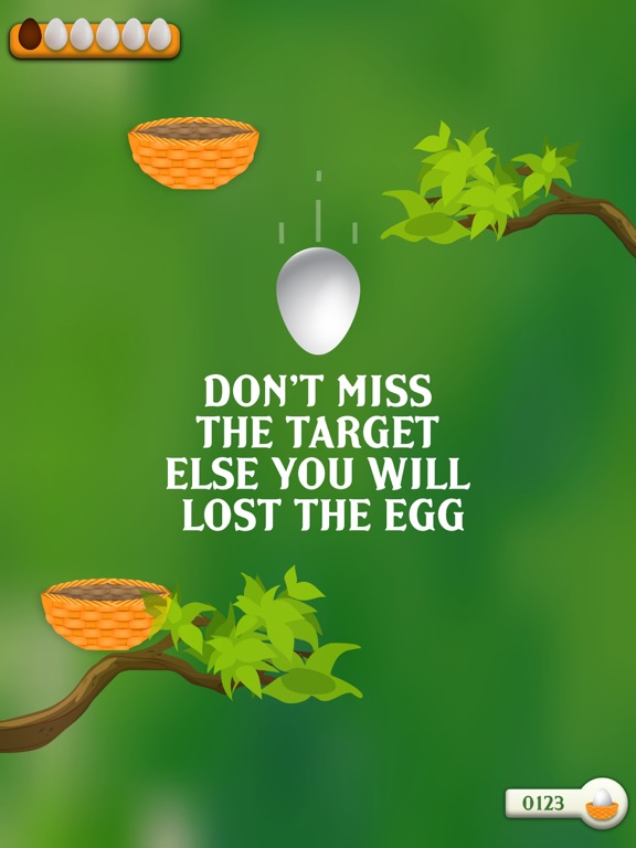 Easter Egg Tap To Jump Basket iPad screenshot