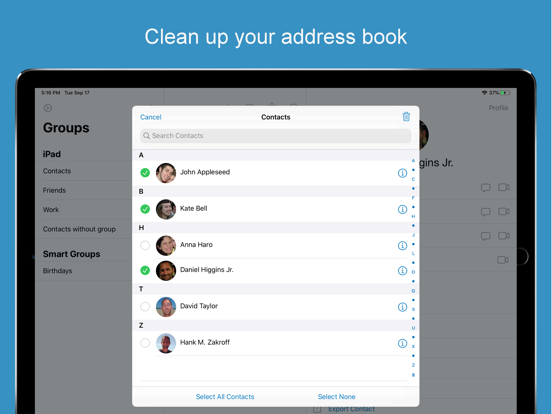 ContactsXL for iPad screenshot 3