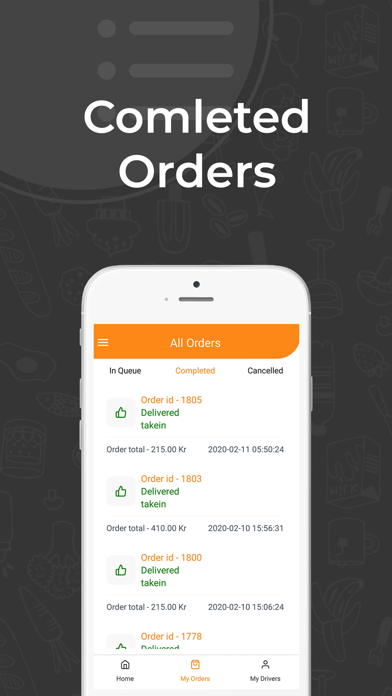 DineHome - Restaurant Admin iPhone screenshot