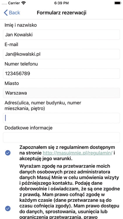 Masujmnie - rezerwacje online screenshot-9