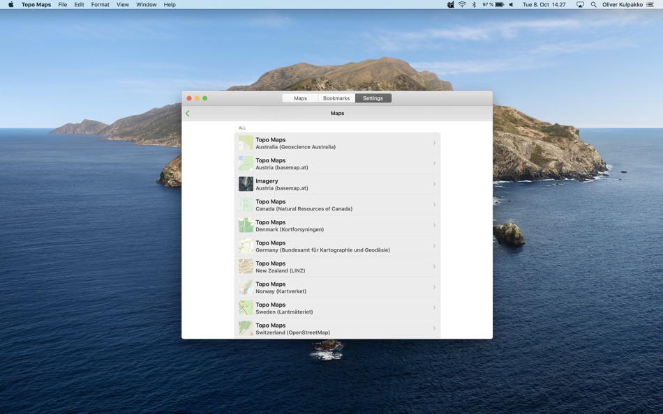 #4. Topo Maps (macOS) Podle: East Studios Oy
