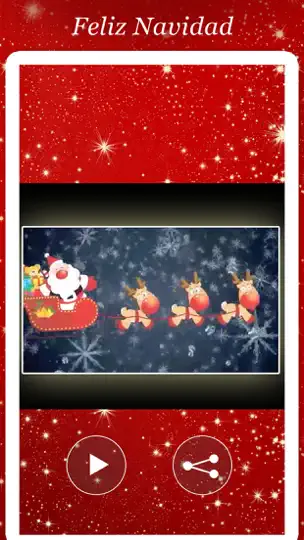Captura de pantalla de FELIZ NAVIDAD Saludos Video en iPhone 4