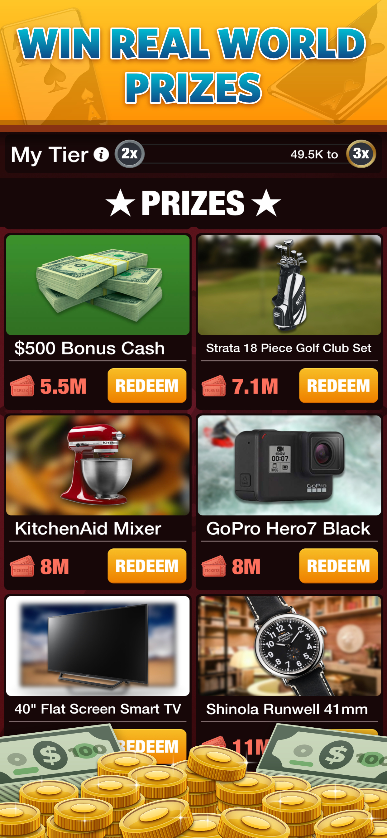 Gin Rummy Gold - Win Prizes! screenshot 6