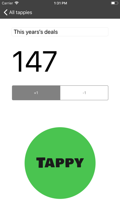 Tappy List screenshot 2