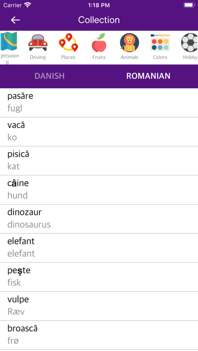 Screenshot #2 pour Danish Romanian Dictionary