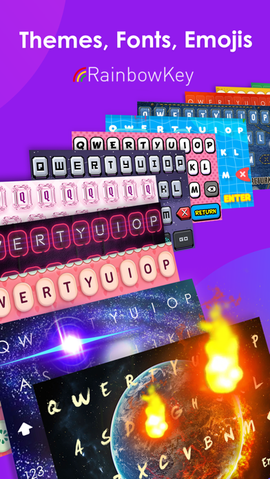RainbowKey – 色付きキーボード テーマのおすすめ画像3