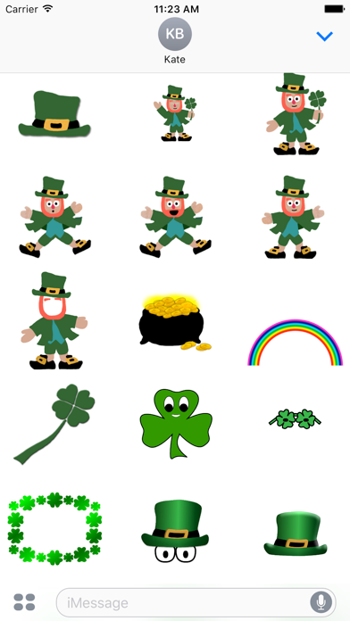 Screenshot #2 pour 5 Little Leprechauns Stickers