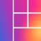 Grid Post allows you to split your images into a number of square pics for Instagram