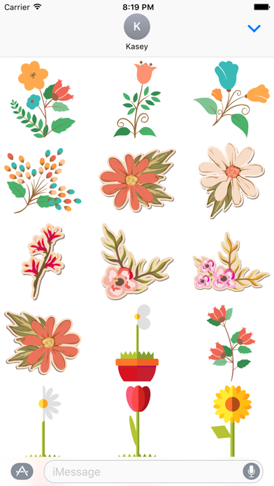 Flower Sticker Pack Screenshot