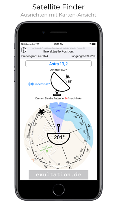 Satellite Finder (Pro) Bildschirmfoto #2