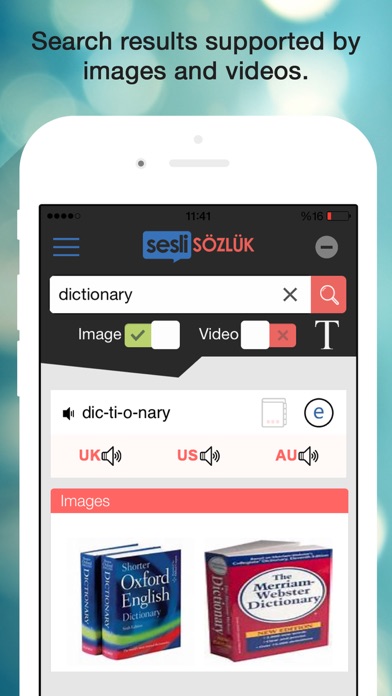 Sesli Sozluk Dictionary Screenshot