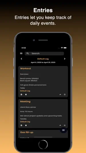 Simple Log - Journal Diary Log screenshot 1