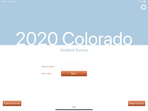 Colorado Seatbelt Survey screenshot #1 for iPad