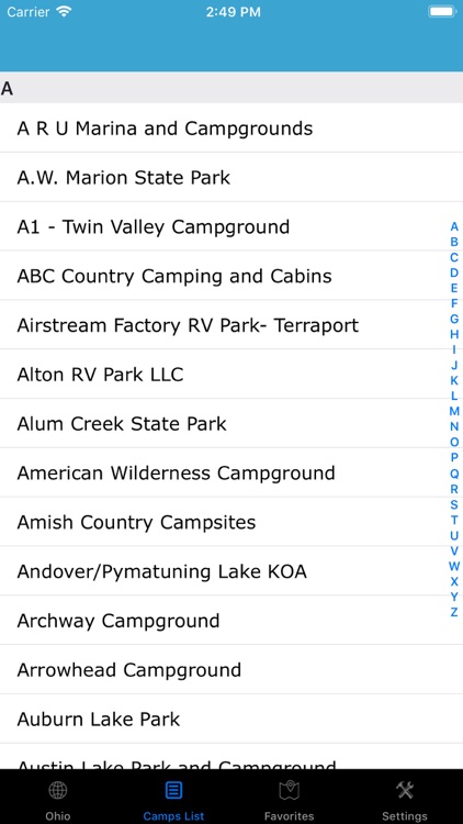 Ohio–Indiana-Illinois Camp RVs