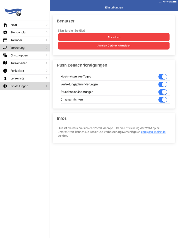 Schloss-App iPad screenshot