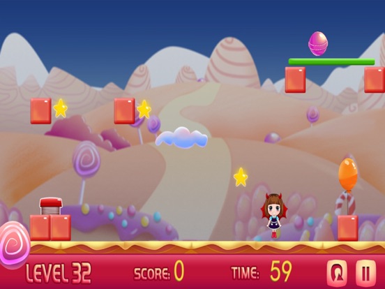 The rolling candy ball iPad screenshot