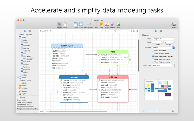 Screenshot #1 pour Navicat Data Modeler Ess 3