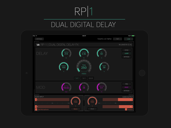 RP-1 Delay iPad app afbeelding 1