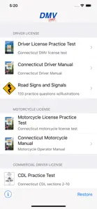 Connecticut DMV Test Prep screenshot #1 for iPhone