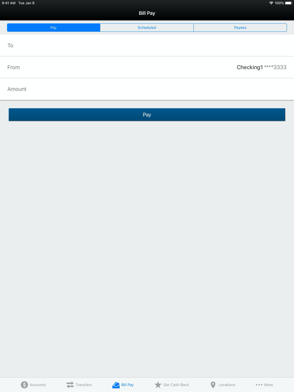 Marquette Farmers State Bank iPad screenshot 5 - Finance app