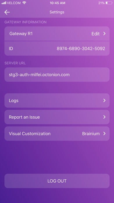 Brainium Gateway screenshot 4
